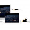 Logilink CH0090 - 1m Cable Activo HDMI + USB a DisplayPort , Ultra HD 4K@30 Hz