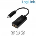 Logilink UA0380 - Conversor USB 3.2 (Gen 2) Tipo C a HDMI 4k/60Hz, Negro