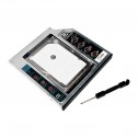Logilink AD0016 - Carcasa de disco duro SATA de 12,7 mm de altura para portátiles