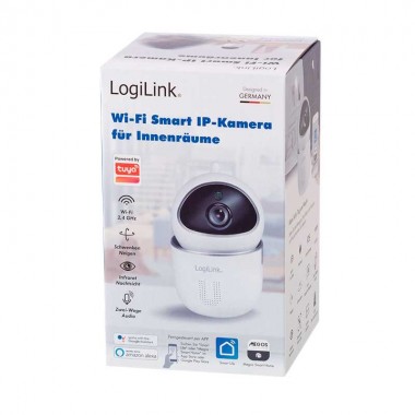 Logilink HS0117 - Cámara IP inteligente Wi-Fi para interiores, compatible con Tuya