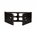 Logilink W04B40B - Soporte de pared 19'' 4U, Negro