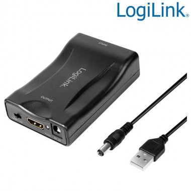 Logilink CV0160 - Conversor de vídeo, de Euroconector a HDMI, 1080p