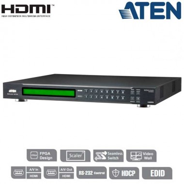Aten VM5808HA - Conmutador Matricial HDMI 8x8 (Videowall) 