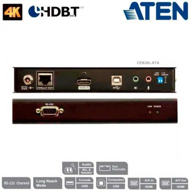 Aten CE820LATA - Extensor KVM USB-HDMI 4K(100m) HDBaseT™ 2.0(unidad local)