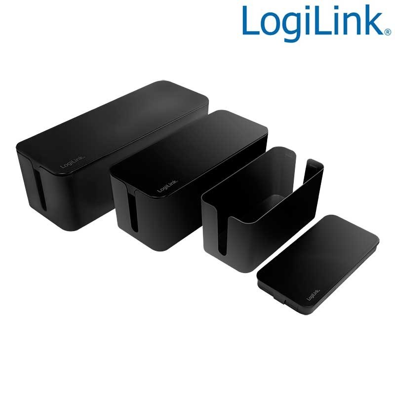 Caja Organizadora Para Ocultar Cables, Negro