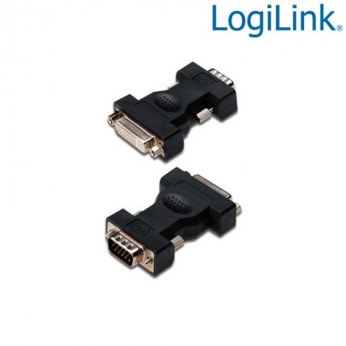 Logilink AD0002 - Adaptador VGA (15) Macho a DVI-I (24+5) Hembra | Marlex Conexion