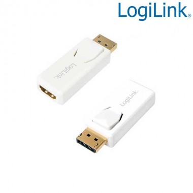 Logilink CV0057  - Adaptador DisplayPort 1.1 Macho-HDMI Hembra | Marlex Conexion  