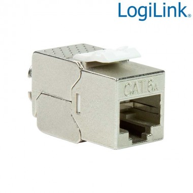 Logilink NK4019 - Conector Hembra RJ45 STP Cat.6A Keystone 180º, Sin Herramientas, Slim