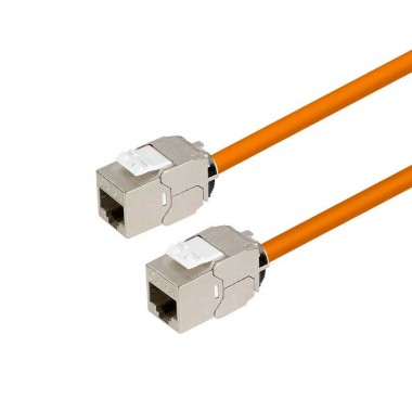 Logilink NK4064 - Kit de 24 Conectores Hembra RJ45 STP Cat.6A Keystone , Slim