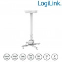 Logilink BP0157 - Soporte de Techo para Video Proyector, 35Kg, 595-895mm, Blanco