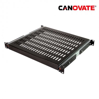 Logilink SF1S45B - Bandeja Telescópica para Rack de fondo 600, Negra