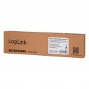 Patch Panel 19" Cat. 6 UTP 24 puertos, Negro Logilink NP0004 | Marlex Conexion