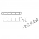 Logilink OR101B - Panel Pasacables 19'',5 Anillas, Metálico,1U,Negro | Marlex Conexion