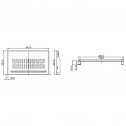Logilink SF1C35B - Bandeja Colgante 19'' 1U Fondo 250 Negra