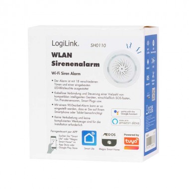 Logilink SH0110 - Alarma inteligente Wi-Fi, compatible con Tuya