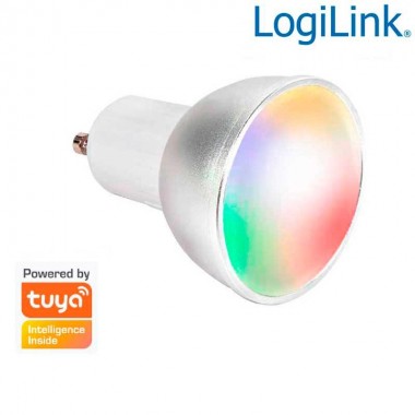 Logilink SH0118 - Bombilla LED inteligente Wi-Fi, compatible con Tuya