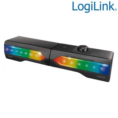 Logilink SP0059 - Barra de sonido móvil Bluetooth estereo con luz