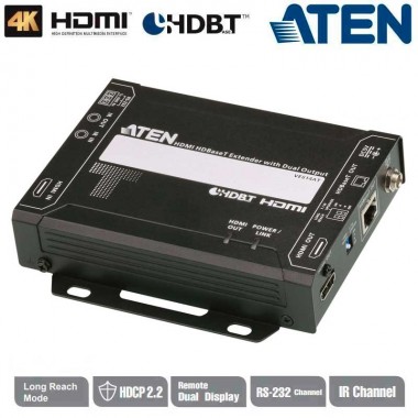 Transmisor HDMI HDBaseT (Clase A) con salida local Aten VE814AT-ATA