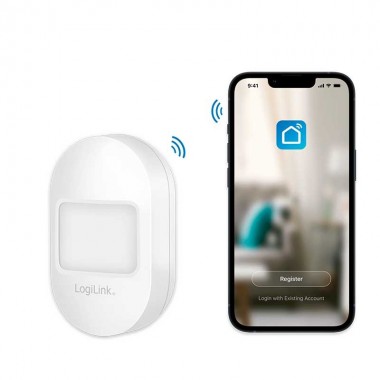 Logilink SH0113 - Sensor de movimiento inteligente Wi-Fi, compatible con Tuya