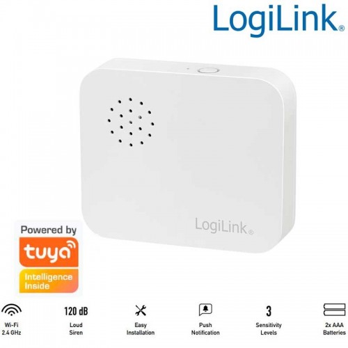 Logilink SH0109 - Sensor de vibración inteligente Wi-Fi, compatible con Tuya
