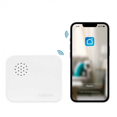 Logilink SH0109 - Sensor de vibración inteligente Wi-Fi, compatible con Tuya