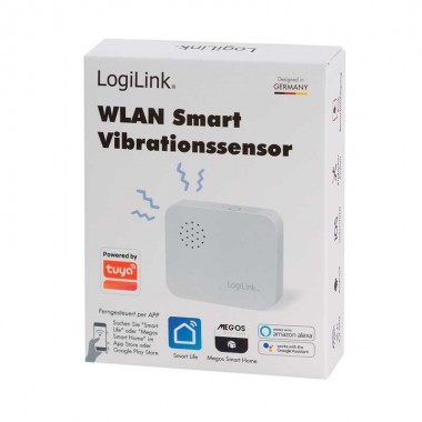 Logilink SH0109 - Sensor de vibración inteligente Wi-Fi, compatible con Tuya