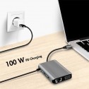 Logilink UA0383 - Docking station USB-C 3.2 Gen 1 a HDMI -VGA-LAN-USB-C PD- 3 USB A 3.0