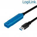 Logilink UA0400 - 20m Cable Amplificador USB 3.2 (Gen1) 5 Gbps, USB A - USB A