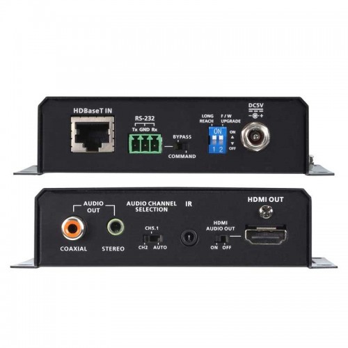 Aten VE2812PR - Receptor HDMI HDBaseT con desincrustador de audio / PoH bidireccional (4K a 100 m) 