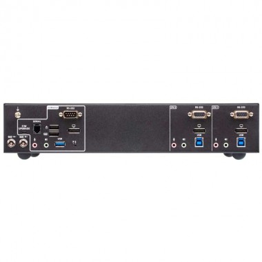 Aten CS1922ATC - KVM de 2 Puertos USB 3.0 DisplayPort 1.2, 4K con Audio para ATC