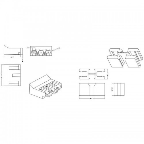 Logilink MP0070 - 50 Conectores modular RJ45 Cat.6A apantallado, con placa guía Logilink MP0070