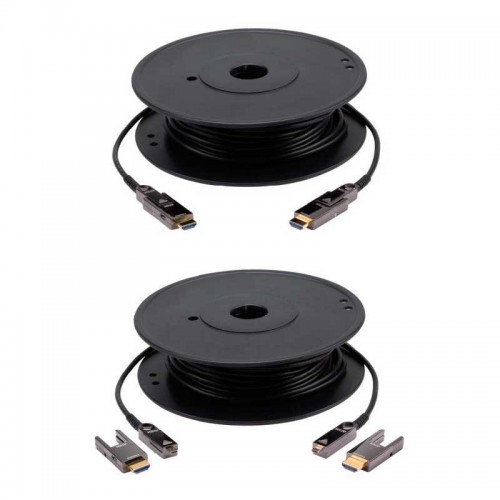 Aten VE7835A - 100m Cable óptico activo HDMI 2.0 4K real con conector desmontable