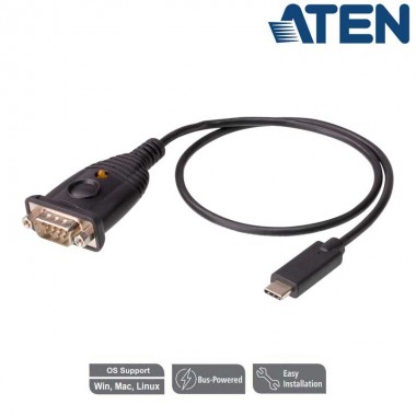 Aten UC232C - Conversor USB C a Serie RS-232 (cable 30 cm) | Marlex