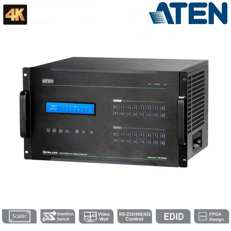 Aten VM1600A - Conmutador Matricial Modular 16x16 (Videowall)