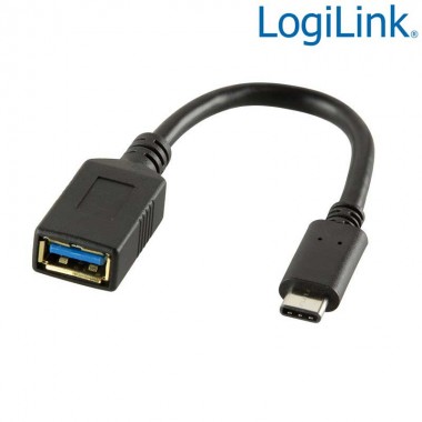 Logilink CU0098 - Cable Adaptador USB 3.1 Tipo C Macho a A Hembra | Marlex Conexion