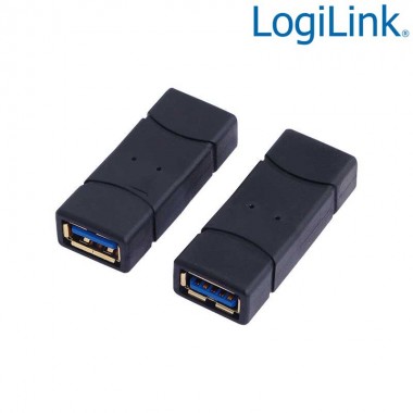 Logilink AU0026 - Adaptador USB 3.0 A Hembra-Hembra | Marlex Conexion