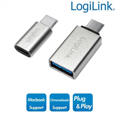 Logilink AU0040 - Adaptador USB 3.1 Tipo  C a USB 3.0 y Micro USB Hembra | Marlex Conexion