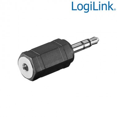 Logilink CA1102 - Adaptador de Audio Jack 3,5 Macho a 2,5 Hembra | Marlex Conexion