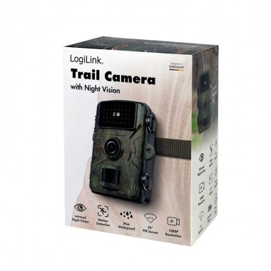 Logilink WC0065 - Cámara con visión nocturna, disparador de calor y movimiento, IP66