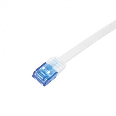 Logilink CF2021U - 0,5m Latiguillo RJ45 Plano Cat.6UTP COBRE LSZH Blanco