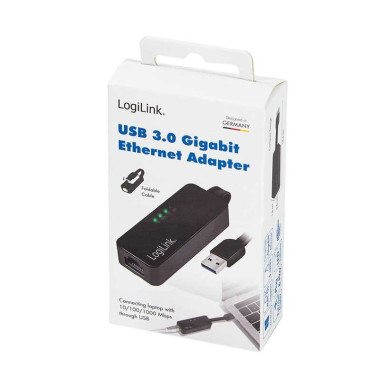 Logilink UA0184A - Cable Adaptador USB 3.0 Ethernet Gigabit | Marlex Conexion