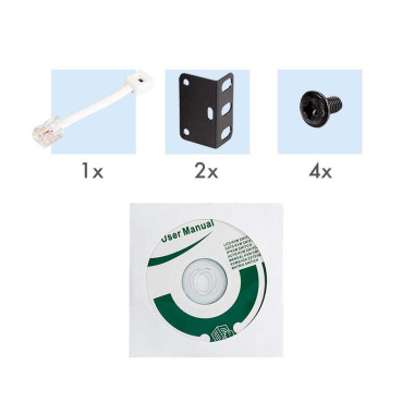 Logilink PDU8S01 - PDU 1U de 8 Tomas C13 conmutable por IP con medición, 16 A, SNMP