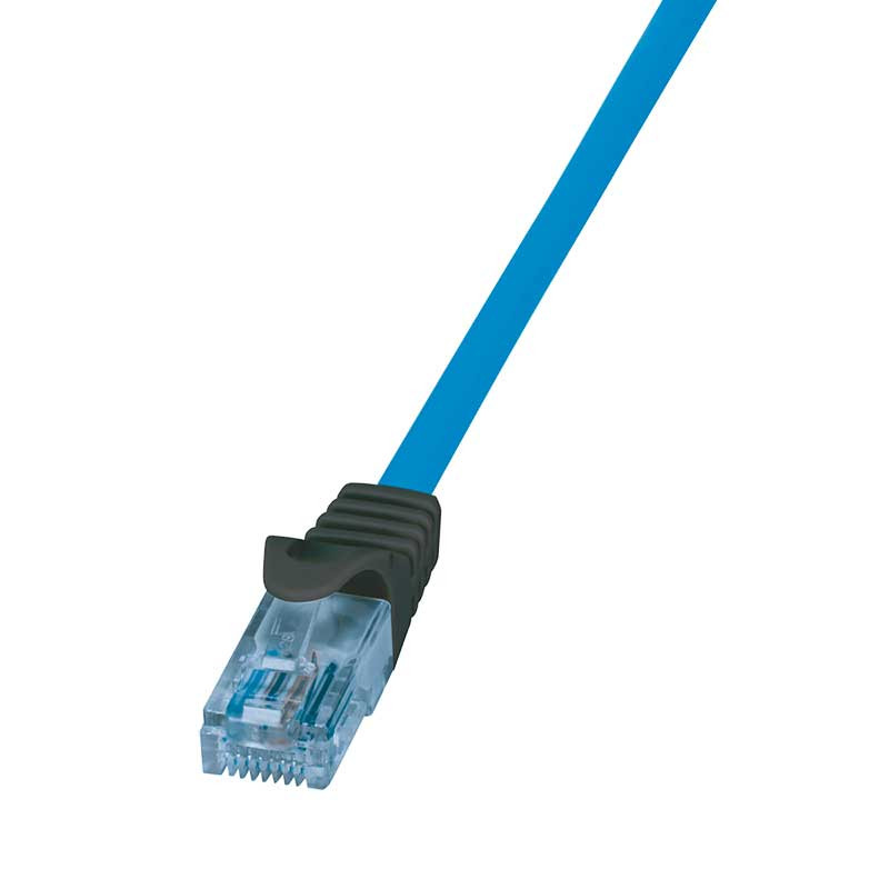 Logilink CPP001 - 1m Latiguillo RJ45 Cat. 6A U/UTP, 10G / PoE / HDBT Azul