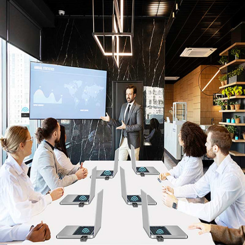 Logilink HDW0111 - Kit de presentación BYOD HDMI, compacto, inalámbrico, 50 m, 16 a 1, 4K a 60 Hz