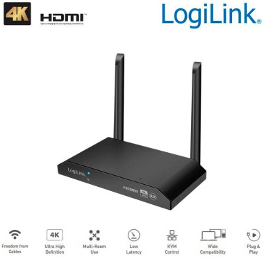 Logilink HDW0103AR - Receptor HDMI para HDW0103, inalámbrico, 150 m, 4K a 60 Hz