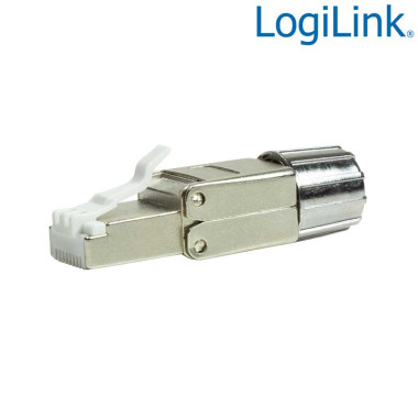 Logilink MP0080 - Conector RJ45 SFP Cat.8.1 Macho para cable Rigido '' toolless'' AWG 22-24