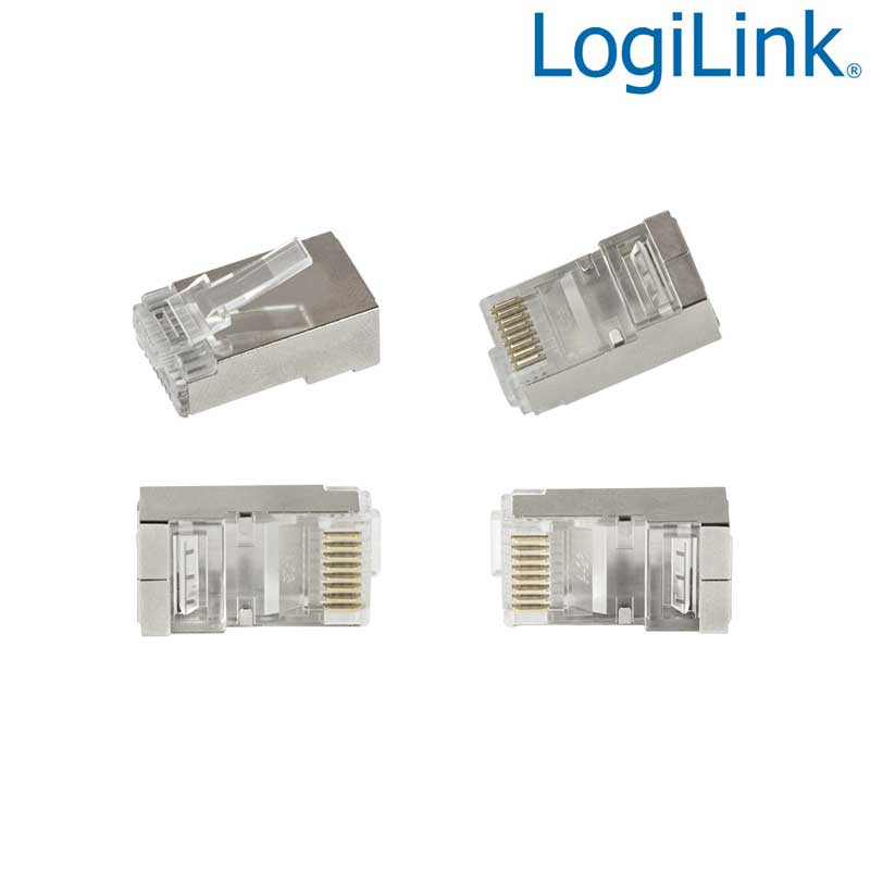 Logilink MP0077 - 50 Conectores RJ45 SFP Cat.6 Macho '' Pass Through''