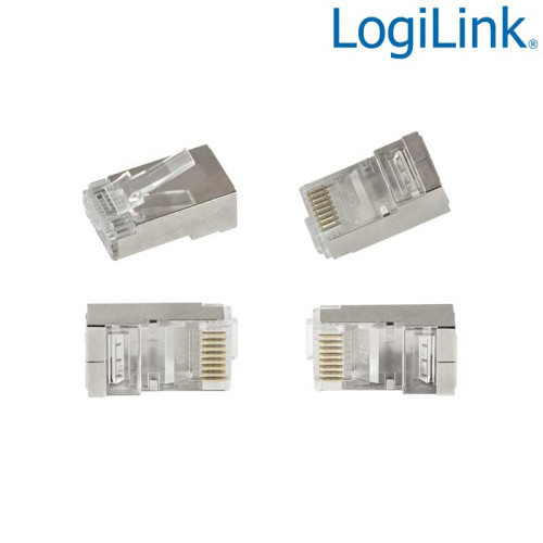 Logilink MP0077 - 50 Conectores RJ45 SFP Cat.6 Macho '' Pass Through''