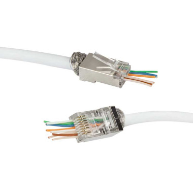 Logilink MP0077 - 50 Conectores RJ45 SFP Cat.6 Macho '' Pass Through''