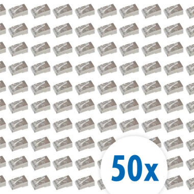 Logilink MP0077 - 50 Conectores RJ45 SFP Cat.6 Macho '' Pass Through''
